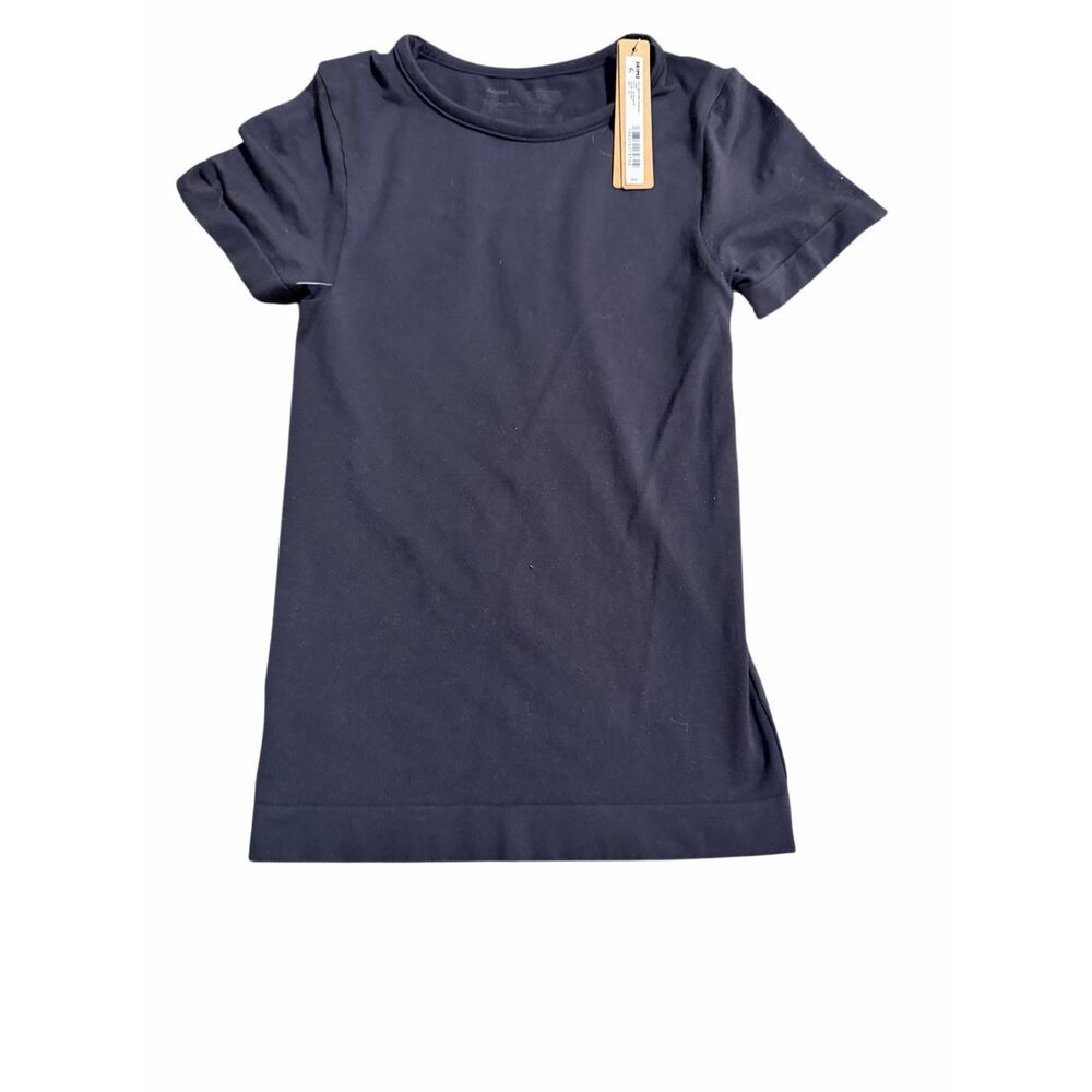 Brand New Skims Women's Size XS Eclipse Black Soft Smoothing Seamless T-Shirt